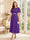 A-Line/Princess Scoop Short Sleeves Tea-Length Mother of the Bride Dresses with Lace & Pleats