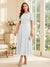 A-Line/Princess Scoop Short Sleeves Tea-Length Mother of the Bride Dresses with Lace & Pleats