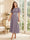 A-Line/Princess Scoop Short Sleeves Tea-Length Mother of the Bride Dresses with Lace & Pleats