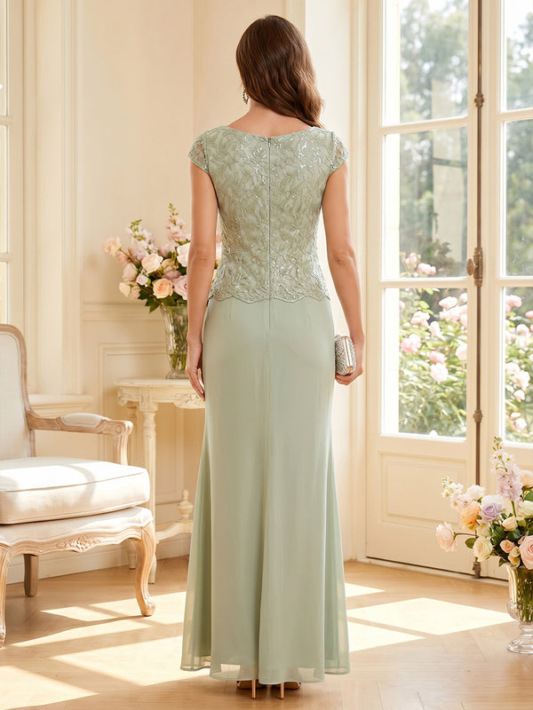 Trumpet/Mermaid Sweetheart Sleeveless Floor-Length Mother of the Bride Dresses with Applique