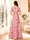 A-Line/Princess Shirt Collar Short Sleeves Floor-Length Mother of the Bride Dresses with Ruched