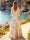 A-Line/Princess V-Neck 3/4 Sleeves Floor-Length Mother of the Bride Dresses with Ruched