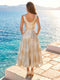 A-Line/Princess V-Neck Sleeveless Tea-Length Mother of the Bride Dresses with Pleats