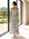 A-Line/Princess Off-the-Shoulder Sleeveless Ankle-Length Mother of the Bride Dresses with 3D Floral & Pleats