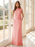 Sheath/Column Scoop Cap Sleeves Floor-Length Mother of the Bride Dresses with Ruched