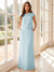 Sheath/Column Scoop Cap Sleeves Floor-Length Mother of the Bride Dresses with Ruched