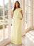 Sheath/Column Scoop Cap Sleeves Floor-Length Mother of the Bride Dresses with Ruched
