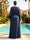 A-Line/Princess Long Sleeves Scoop Floor-Length Plus Size Mother of the Bride Dresses with Ruched