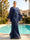 A-Line/Princess Long Sleeves Scoop Floor-Length Plus Size Mother of the Bride Dresses with Ruched