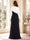 A-Line/Princess Long Sleeves Scoop Floor-Length Mother of the Bride Dresses with Applique