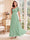 A-Line/Princess V-Neck Short Sleeves Ankle-Length Mother of the Bride Dresses with Appliques