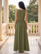 A-Line/Princess Scoop Sleeveless Floor-Length Long Mother of the Bride Dresses with Bowknot & Split Side