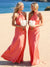 Sheath/Column Halter Sleeveless Floor-Length Bridesmaid Dresses with Ruched