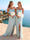 Sheath/Column Spaghetti Straps Sleeveless Long Bridesmaid Dresses with Split Side & Ruched
