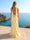 Sheath/Column Halter Sleeveless Floor-Length Bridesmaid Dresses with Ruched & Scarf