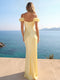 Sheath/Column Spaghetti Straps Sleeveless Long Bridesmaid Dresses with 3D Floral