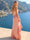 A-Line/Princess Spaghetti Straps Sleeveless Long Bridesmaid Dresses with Split Side & Ruffles