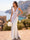 Trumpet/Mermaid V-Neck Sleeveless Bridesmaid Dresses With Ruched