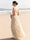 A-Line/Princess Sleeveless Halter Floor-Length Bridesmaid Dresses with Pleats