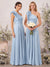 A-Line/Princess One-Shoulder Sleeveless Floor-Length Bridesmaid Dresses with Ruffles & Pleats