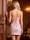 Sheath/Column Halter Sleeveless Short/Mini Homecoming Dresses with Flower