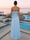 Trumpet/Mermaid Strapless Sleeveless Floor-Length Evening Dresses with Pleats & Split Side