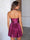 A-Line/Princess Sleeveless Halter Short/Mini Homecoming Dresses With Pleats