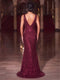 Trumpet/Mermaid V-Neck Sleeveless Floor-Length Evening Dresses With Sequins
