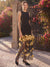 A-Line/Princess Scoop Sleeveless Ankle-Length Evening Dresses with 3D Floral & Lace