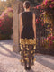 A-Line/Princess Scoop Sleeveless Ankle-Length Evening Dresses with 3D Floral & Lace