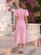A-Line/Princess Scoop Short Sleeves Tea-Length Cocktail Dresses With Bowknot