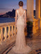 Trumpet/Mermaid V-Neck Sleeveless Sweep Train Evening Dresses With Sequins & Beading