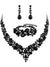 Women's Luxurious Rhinestones 3 Pieces Jewelry Sets