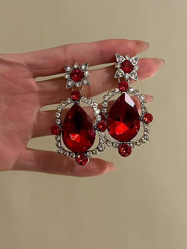 Women's Retro Exaggerated Necklace & Earrinngs Jewelry Set