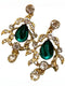 Stylish Necklace Earrinngs Jewelry Set with Delicated Rhinestone