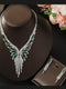 Women's Versatile Luxury Tassel Necklace and Earrings Jewelry Set