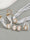 White Women's Alloy Jewelry Set with Pearls & Crystals