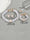White Women's Alloy Jewelry Set with Pearls & Crystals