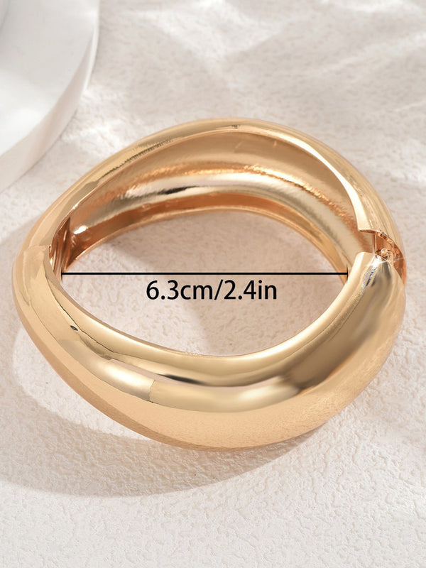 Versatile Geometric Smooth Metal Stylish Women's Bracelet
