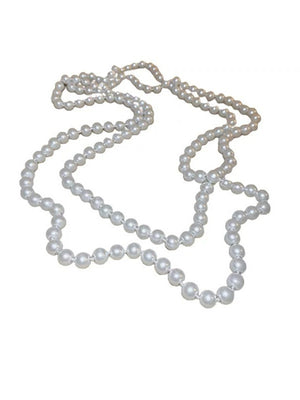 Stylish Minimalist Women's Long Pearl Necklace