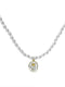 Vintage Minimalist Rose Pendant Pearl Necklace
