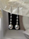 Luxurious Zirconia and Pearl Drop Earrings for Women