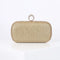Alloy Solid Color Glitter Crystals Clutch Women's Handbags
