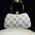 Flower Shining Pearls Clutch Women's Handbags
