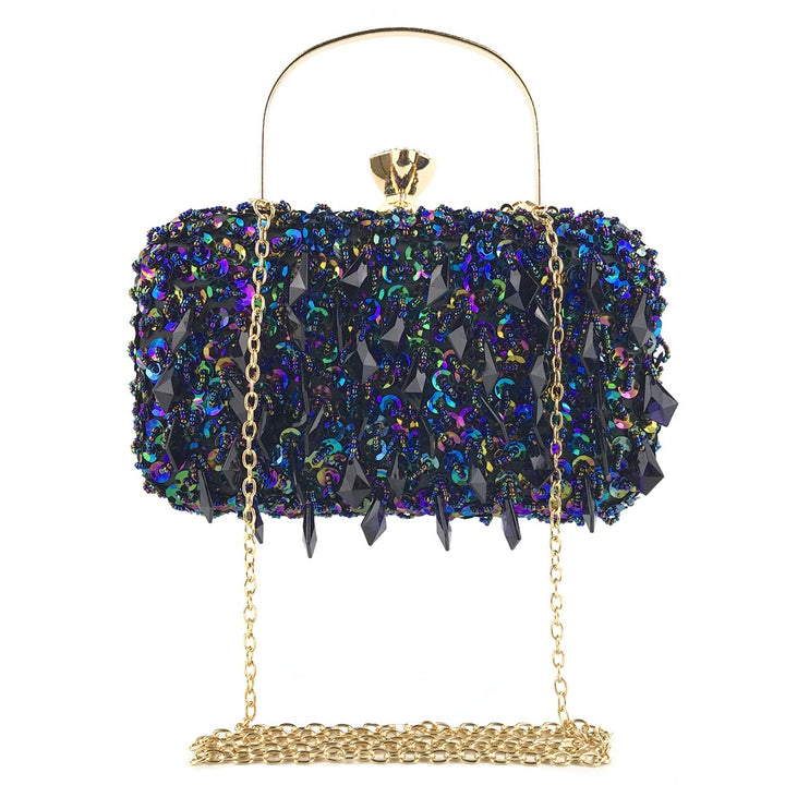 Delicate Shining Beading Clutch Women&
