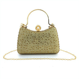 Alloy Glitter Rhinestone Clutch Women's Handbags