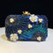 Flower Shining Pearls Clutch Unique Handbags