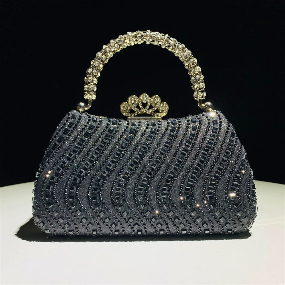Shining Beading Diamond Clutch Women&