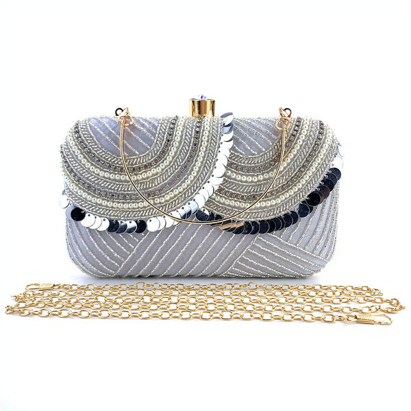 Gorgeous Shining Pearls Clutch Unique Handbags