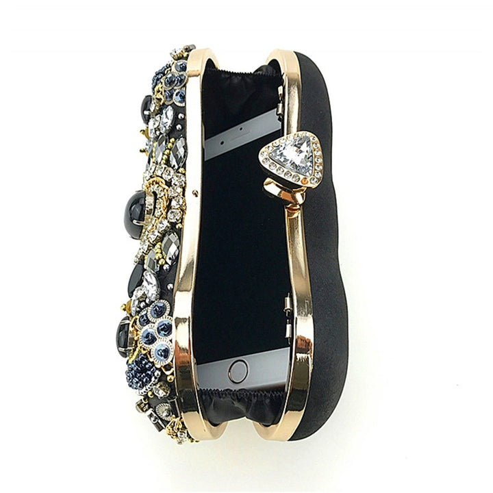 Shining Rhinestone Clutch Women&
